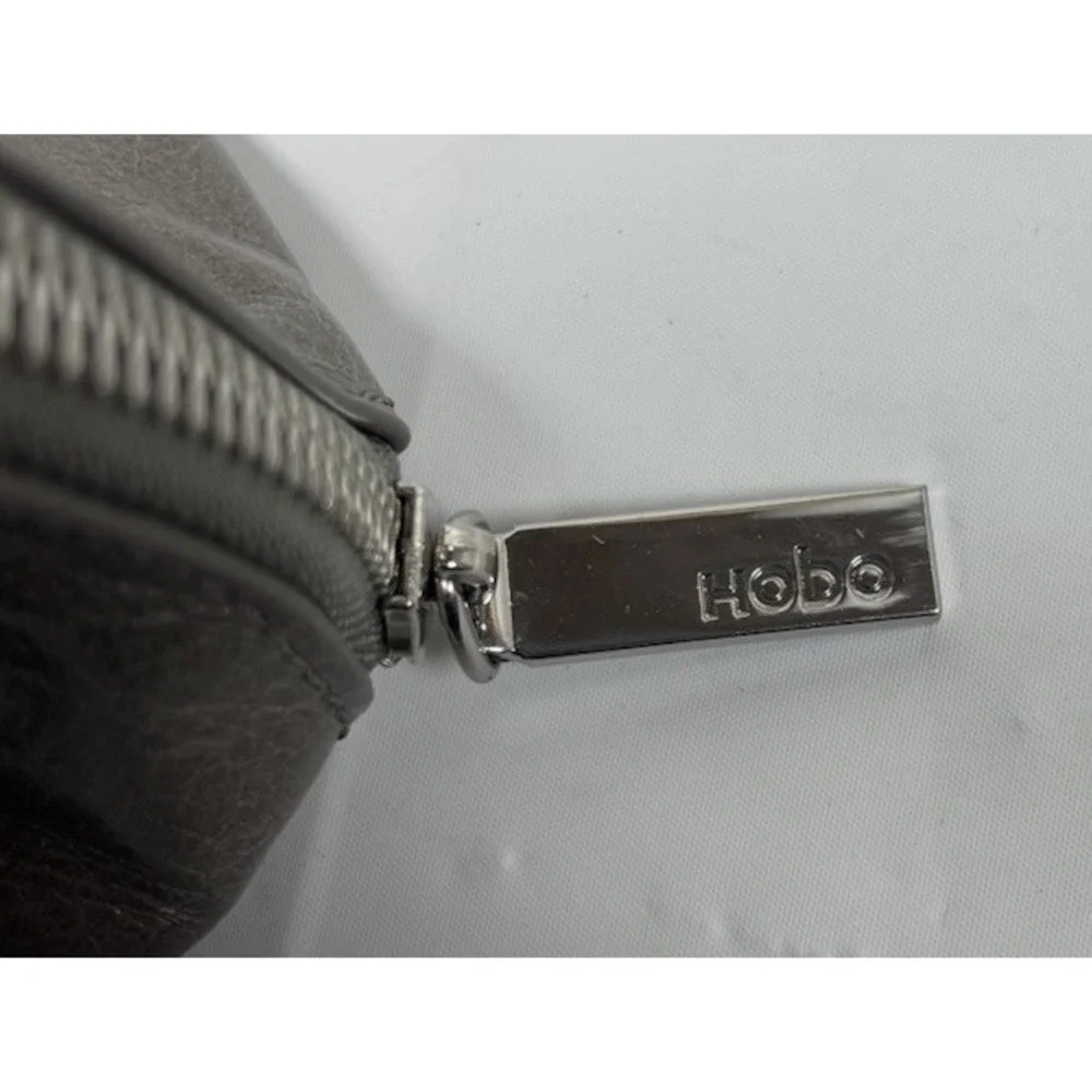 HOBO Int Gray Handcrafted Soft Leather Small Crossbody Shoulder Bag Versatile‎